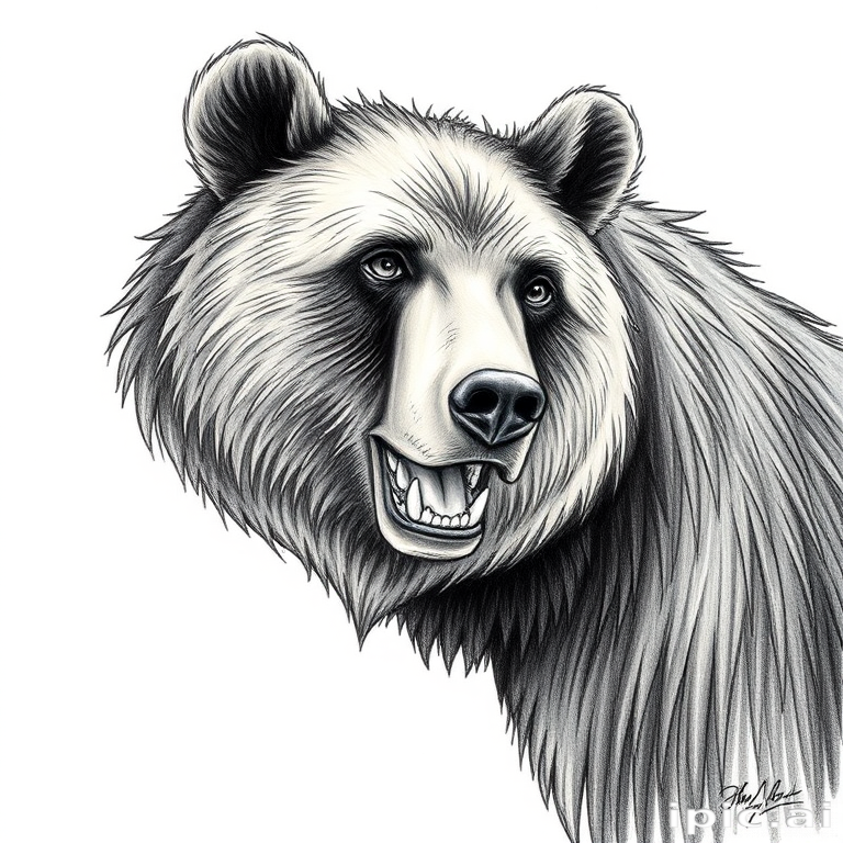 bear pic drawing
