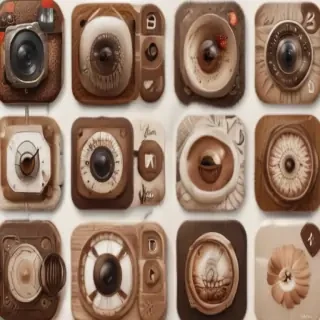 aesthetics brown instagram highlight icons