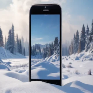 snow background iphone
