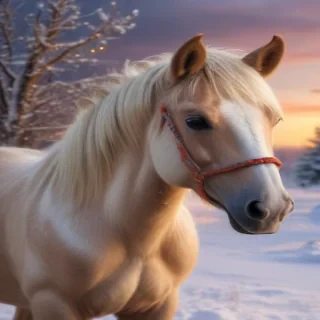 merry christmas horse images