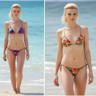 Jessica Stam in bikini