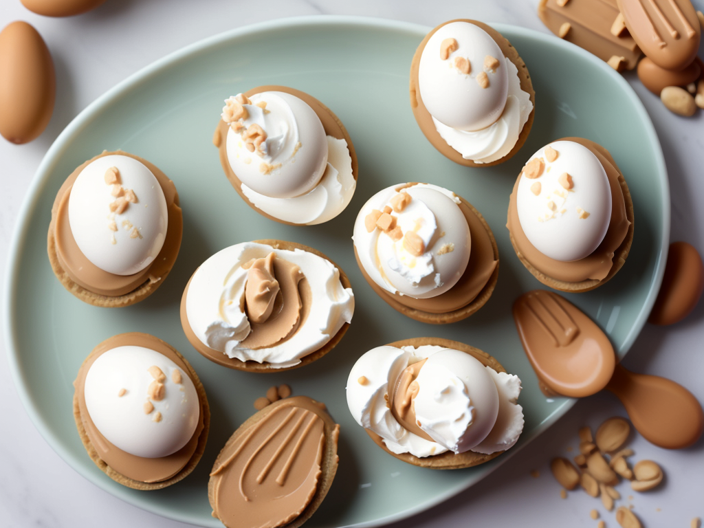 peanut butter eggs with cream cheese