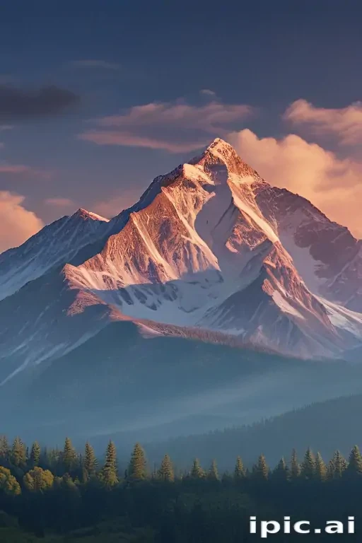 mountainous background
