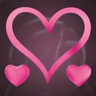 pink heart clipart