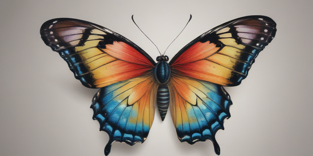 A Vibrant Butterfly Displaying Striking Colors and Intricate Patterns ...
