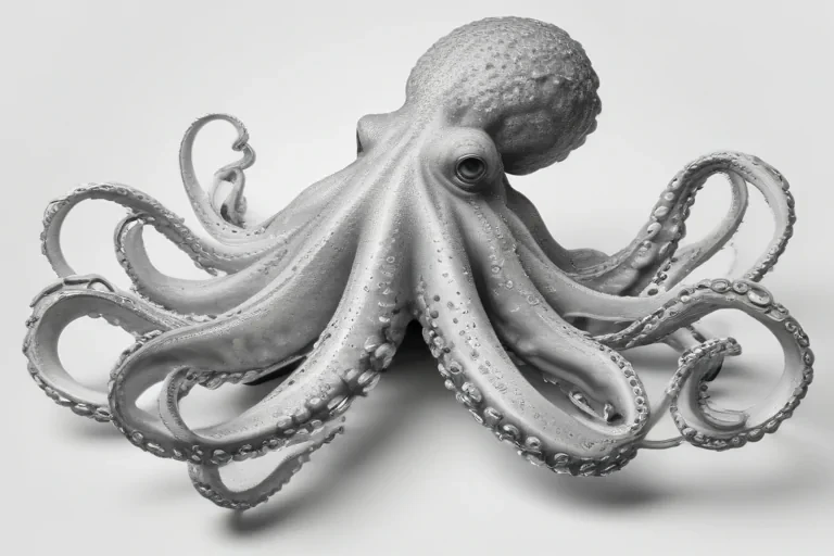 octopus clip art black and white
