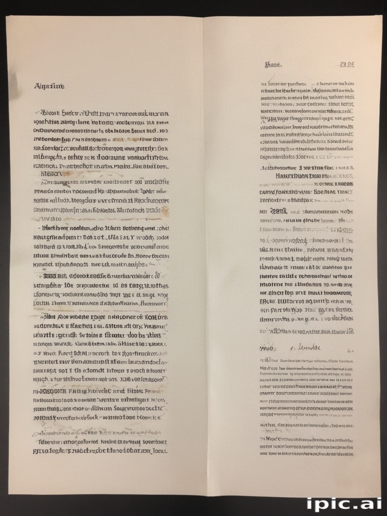 Ancient Manuscript with Intricate Text and Decorative Elements from ...