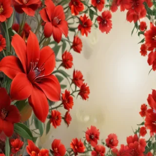 red flower bg