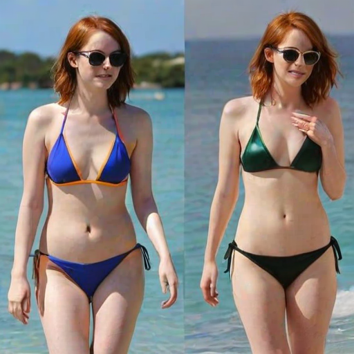 Emma Stone in bikini