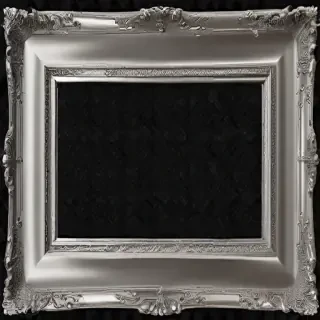silver picture frame png