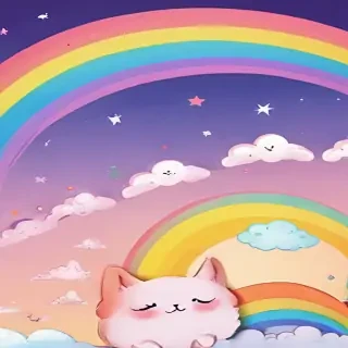 cute rainbow wallpaper