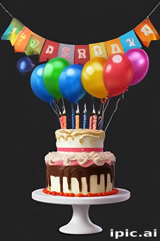happy birthday transparent background
