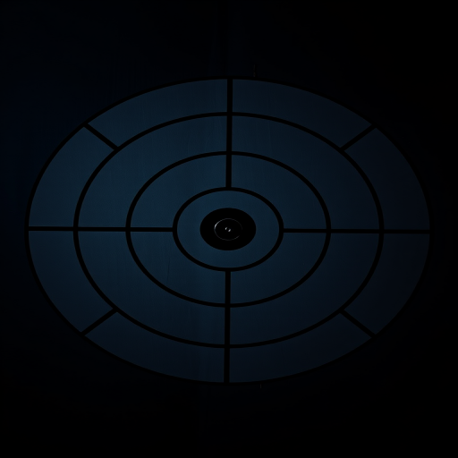 Create a high-resolution image of a target symbol with clear lines and circles, using a DSLR camera at f/5.6 aperture, ISO 100, 1/200s shutter speed, shot from a straight-on view with a studio lighting setup.