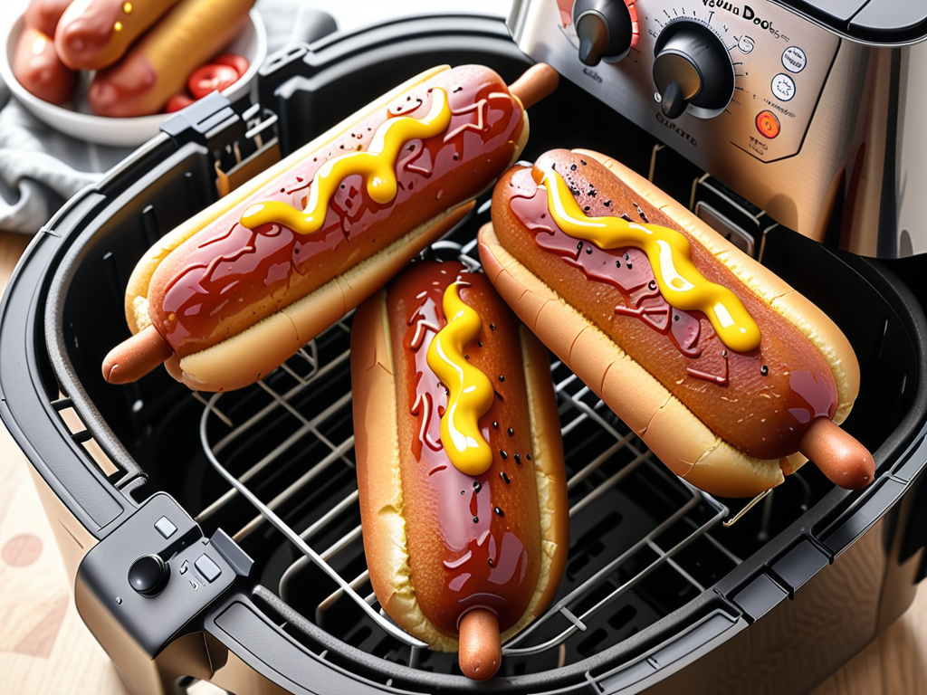 corn dog air fryer temperature