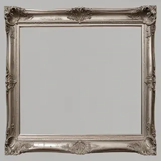 silver picture frame png