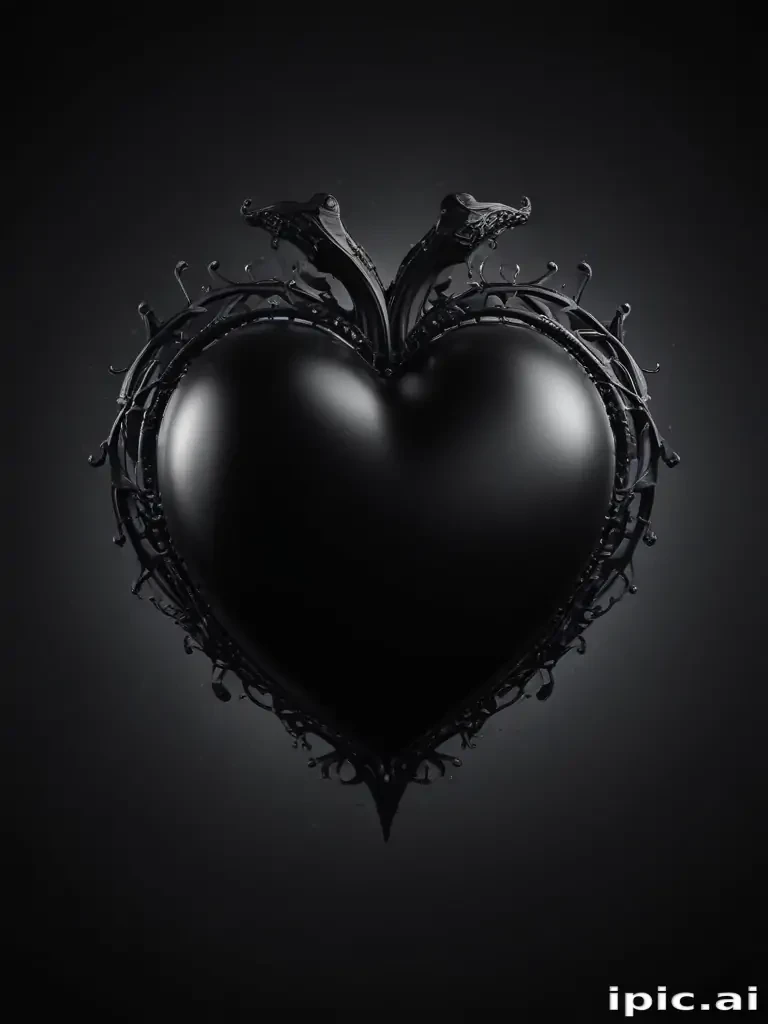 black heart background