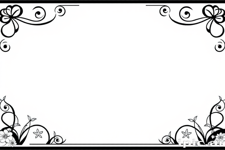 border clip art black and white