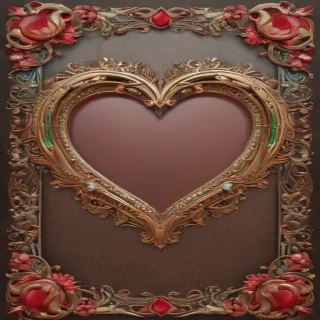 heart border png aesthetic