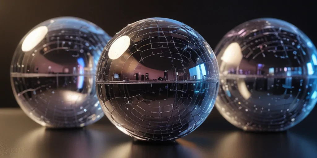 transparent disco balls