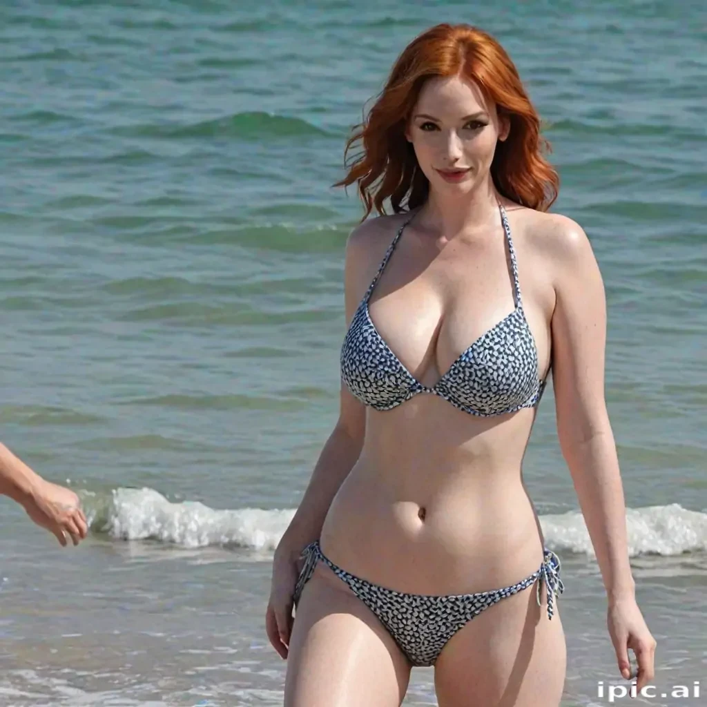 christina hendricks in bikini