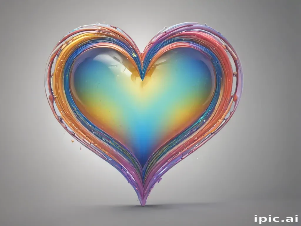 rainbow heart png