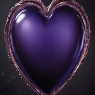 aesthetic purple heart