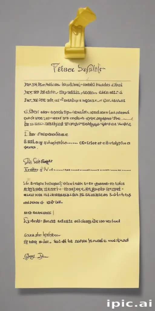 sticky note with transparent background