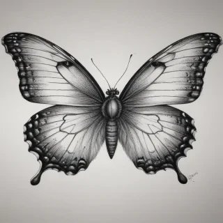 buterfly sketch