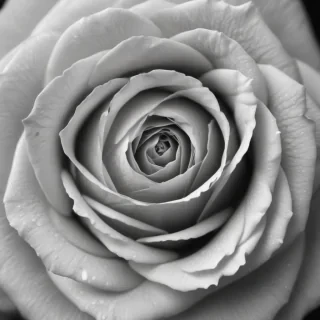 black and white rose background
