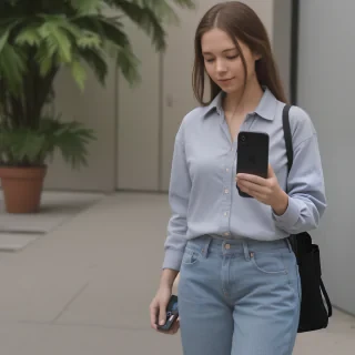 phone in hand png