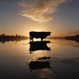 cow silhouette