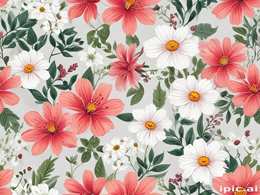 flowers clear background