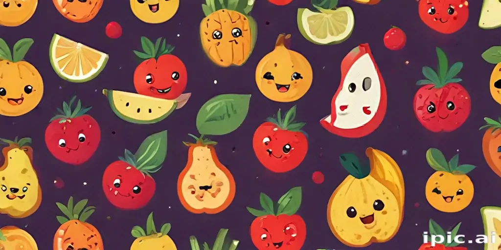 cartoon fruit