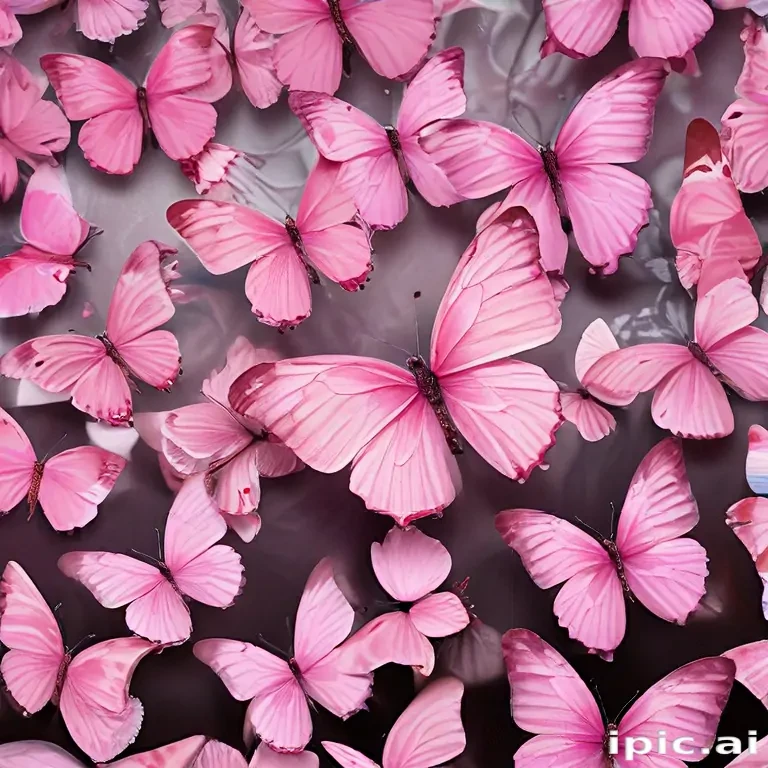 images of pink butterflies