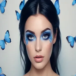 blue butterfly aesthetic