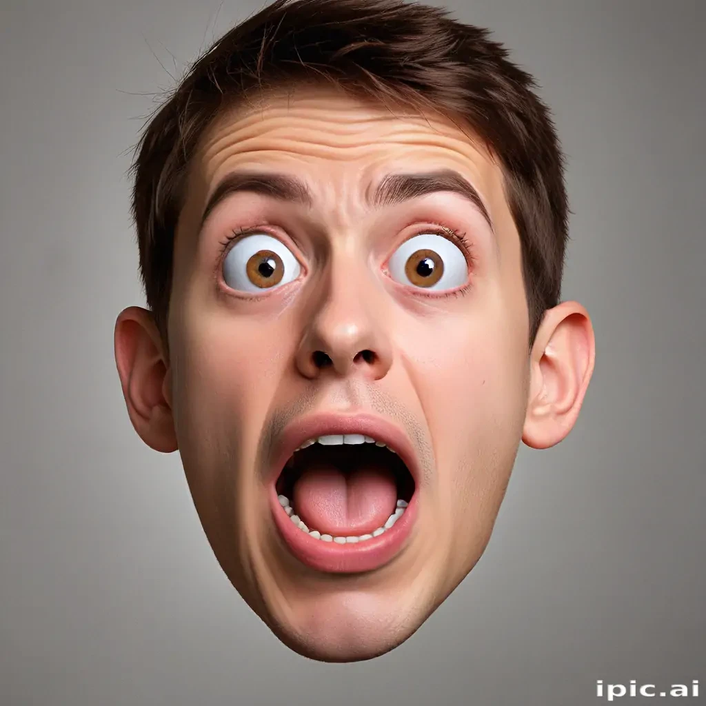 shocked face png