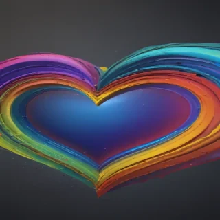 rainbow heart png