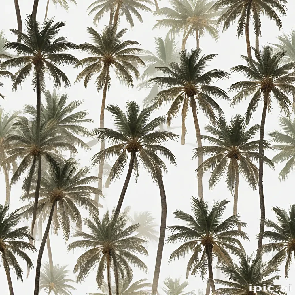 palm trees transparent