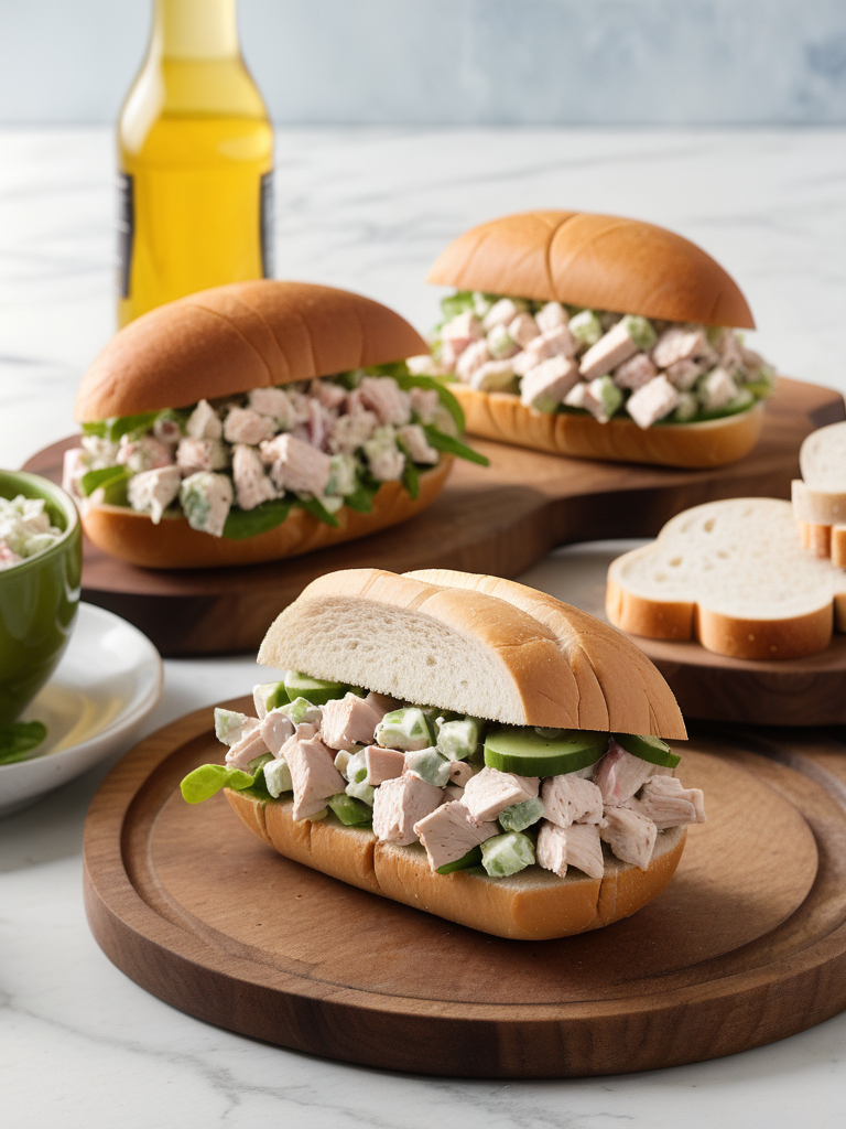 what goes with chicken salad sandwiches
