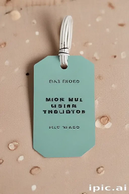 clothing tag mockup