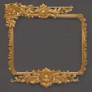 gold border transparent