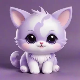 purple cute