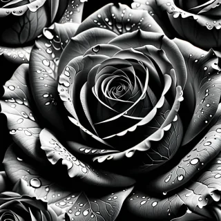 rose wallpaper black
