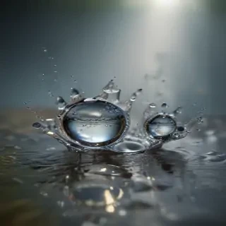 water droplets transparent