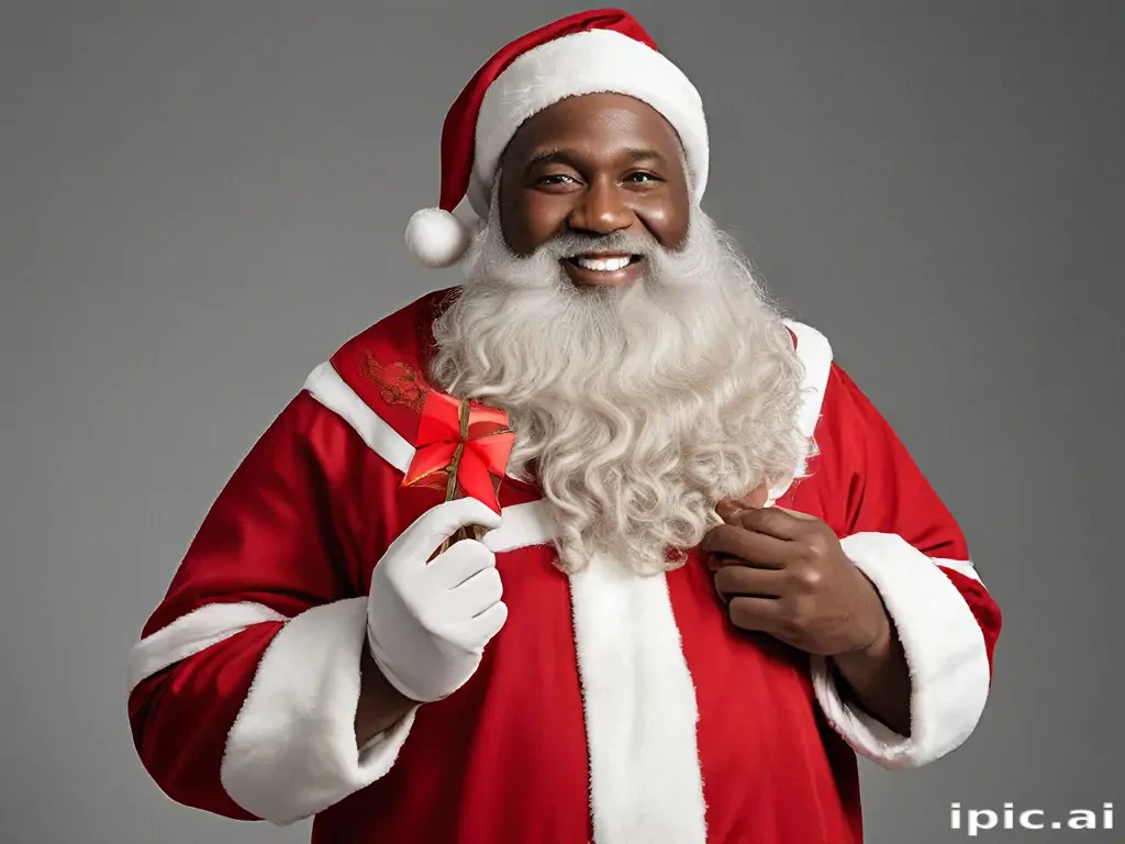 black santa png