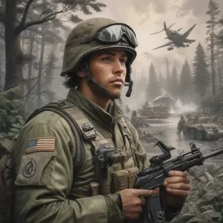 military drawing