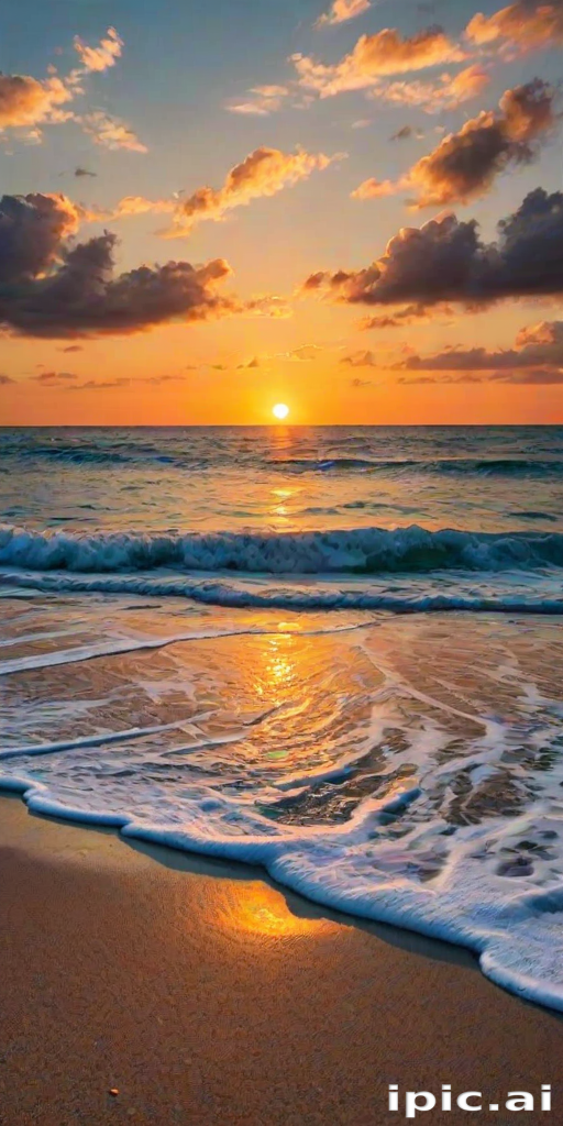 beach background sunset