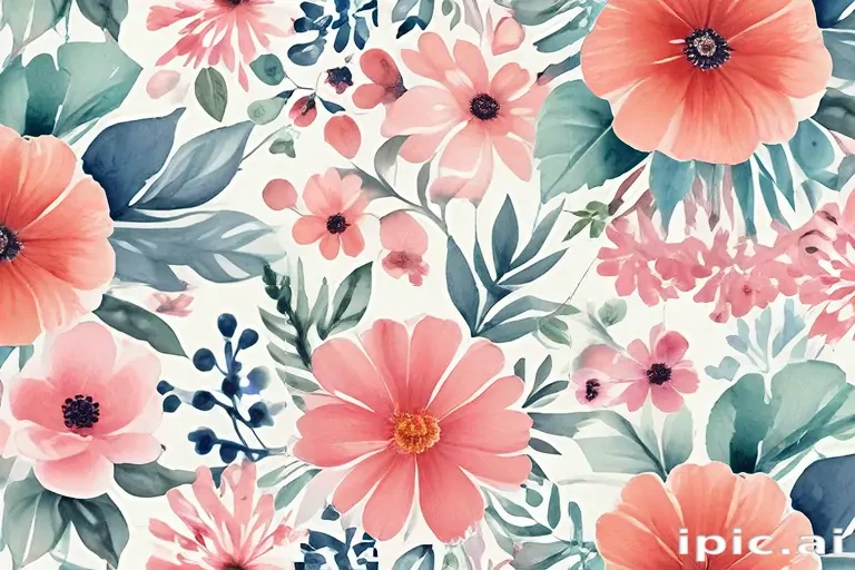 watercolor flower background