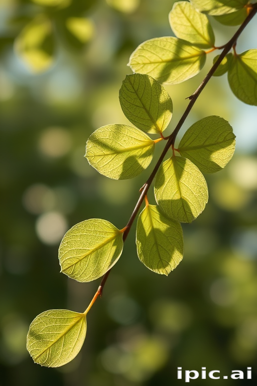 leaves transparent