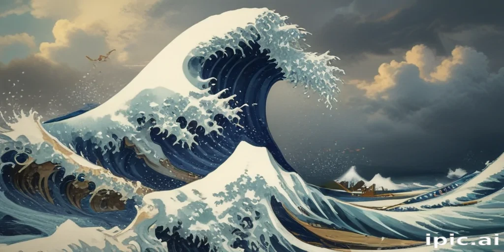 great wave wallpaper